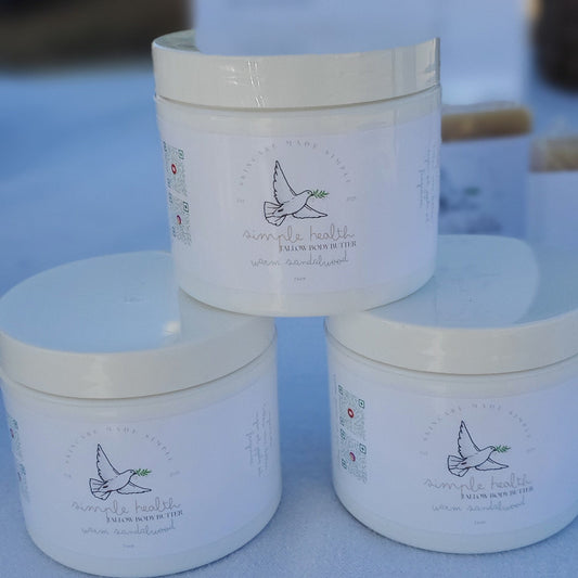 Tallow Body Butter - WARM SANDALWOOD